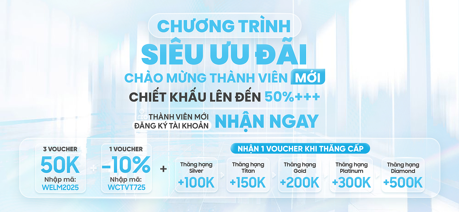 Voucher siêu ưu đãi dành cho mọi thành viên